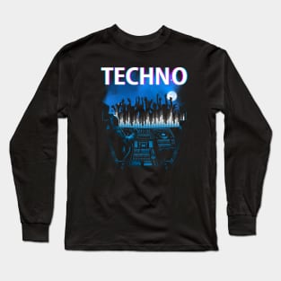 Techno Astronaut Long Sleeve T-Shirt